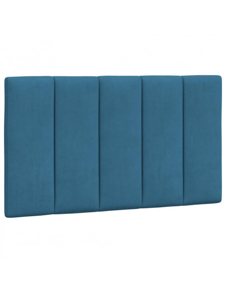Cuscino Testiera Blu 80 cm in Velluto
