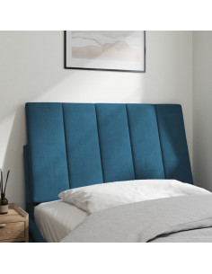 Cuscino Testiera Hanko Blu 80 cm in Velluto 2