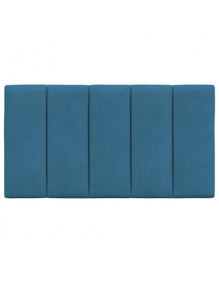 Cuscino Testiera Blu 80 cm in Velluto