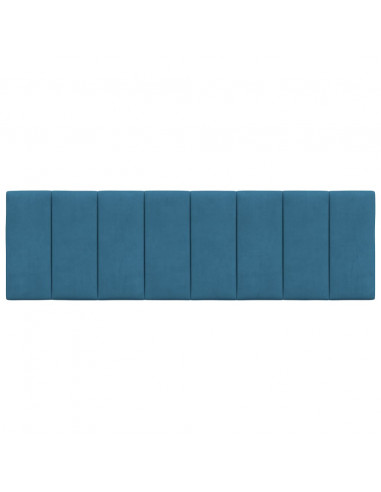 Cuscino Testiera Blu 160 cm in Velluto