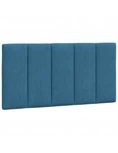 Cuscino Testiera Blu 100 cm in Velluto 2