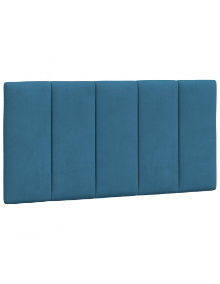 Cuscino Testiera Blu 100 cm in Velluto