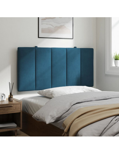 Cuscino Testiera Blu 100 cm in Velluto