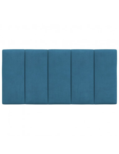 Cuscino Testiera Blu 100 cm in Velluto