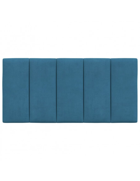 Cuscino Testiera Blu 100 cm in Velluto