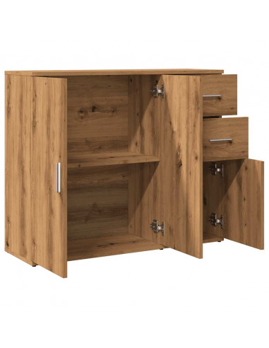 Credenza Rovere Artigianale 91x29,5x75 cm in Legno Multistrato