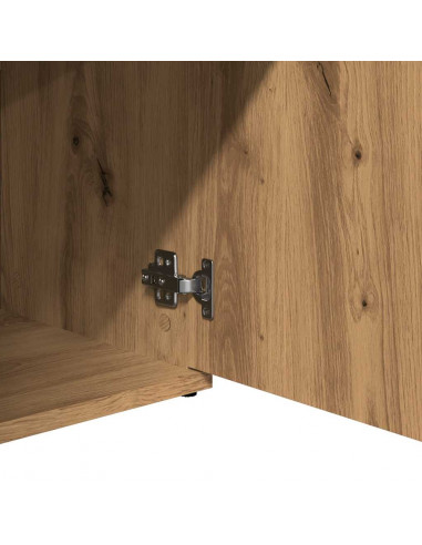 Credenza Rovere Artigianale 91x29,5x75 cm in Legno Multistrato