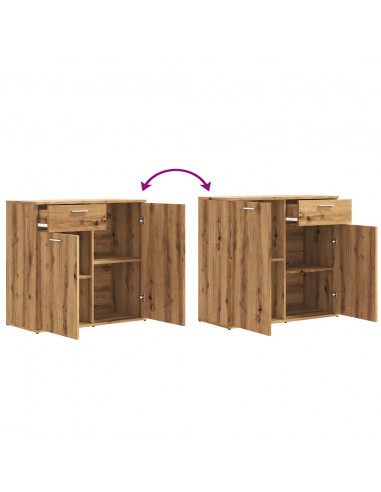 Credenza Rovere Artigianale 80x36x75 cm in Truciolato