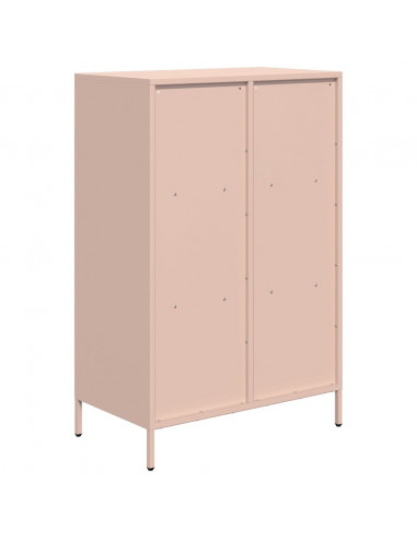 Credenza Rosa 68x39x103,5 cm in Acciaio