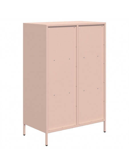 Credenza Rosa 68x39x103,5 cm in Acciaio