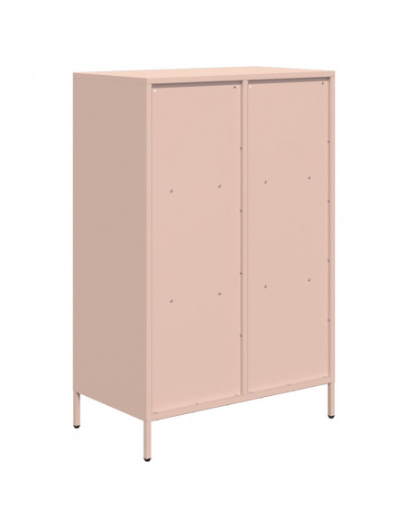 Credenza Rosa 68x39x103,5 cm in Acciaio