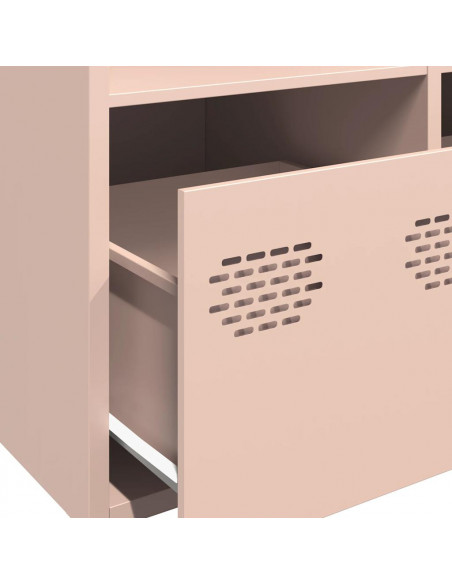 Credenza Rosa 68x39x103,5 cm in Acciaio