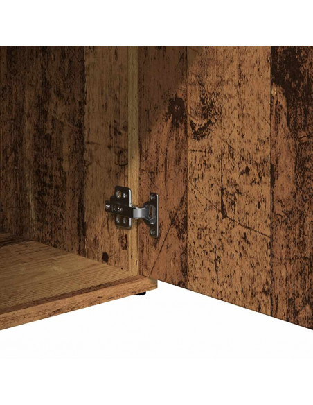 Credenza Legno Antico 91x29,5x75 cm in Legno Multistrato
