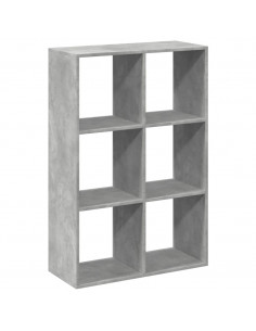 Libreria Divisorio Grigio Cemento 69,5x29x103,5cm in Truciolato 2