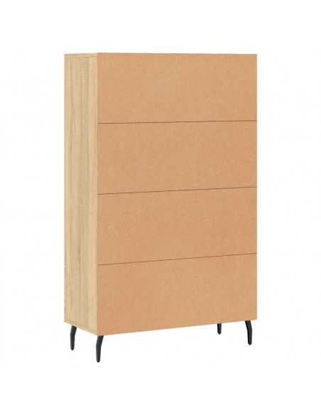 Credenza Rovere Sonoma 69,5x31x115 cm in Legno Multistrato