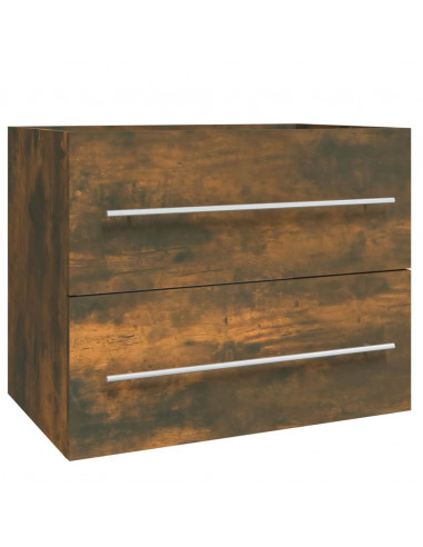 Mobile Lavabo Rovere Fumo 60x38,5x48 cm in Legno Multistrato