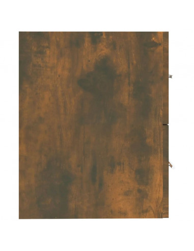 Mobile Lavabo Rovere Fumo 60x38,5x48 cm in Legno Multistrato