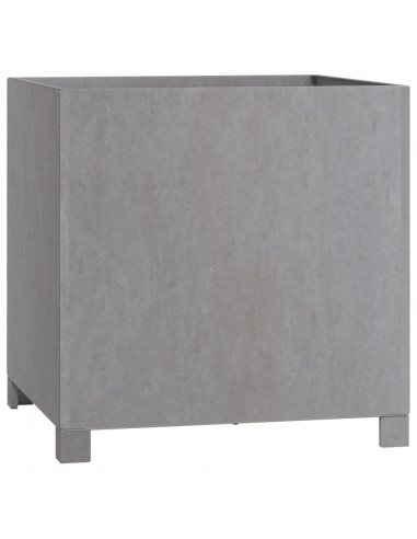 Fioriere con Gambe 2pz Ruggine 49x47x50 cm Acciaio Corten