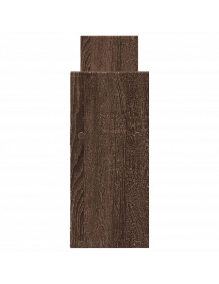 Mobile a Parete 100x18x40cm Rovere Marrone in Legno Multistrato