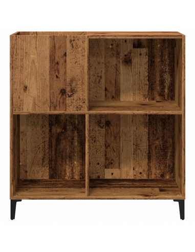 Mobile Porta Dischi Legno Antico 84,5x38x89cm Legno Multistrato