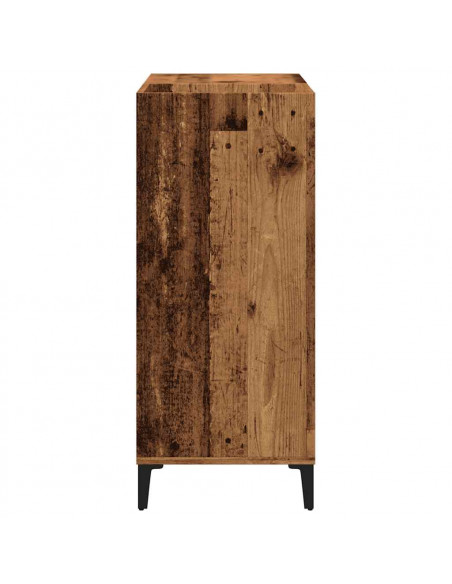 Mobile Porta Dischi Legno Antico 84,5x38x89cm Legno Multistrato