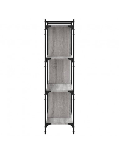 Libreria Grigio Sonoma 4 Ripiani 76x32x123 cm Legno Multistrato