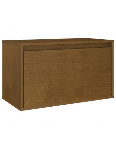 Mobili Porta TV 5 pz Miele in Legno Massello di Pino