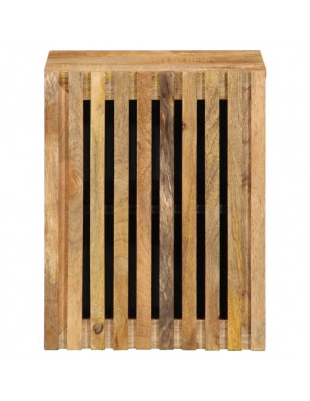 Mobile a Parete da Bagno 38x34x48cm Legno Massello Mango Grezzo