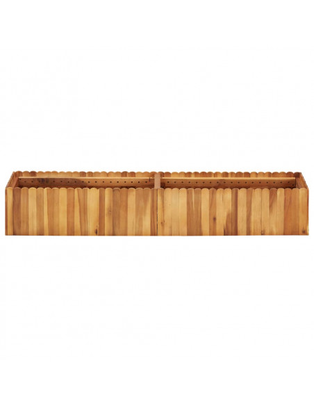 Letto Rialzato da Giardino 150x30x25 cm in Massello di Acacia