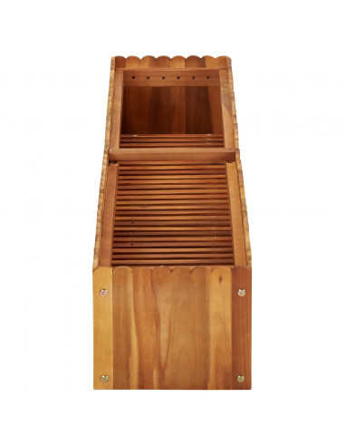 Letto Rialzato da Giardino 150x30x25 cm in Massello di Acacia