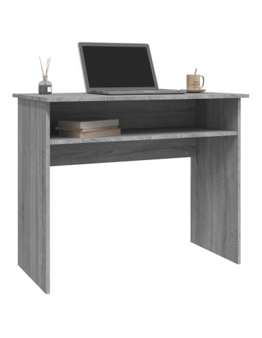 Scrivania Grigio Sonoma 90x50x74 cm in Legno Multistrato
