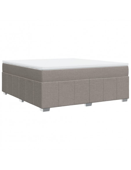 Giroletto a Molle con Materasso Tortora 180x200 cm in Tessuto