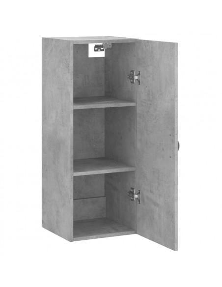 Mobile a Parete Grigio Cemento 34,5x34x90 cm