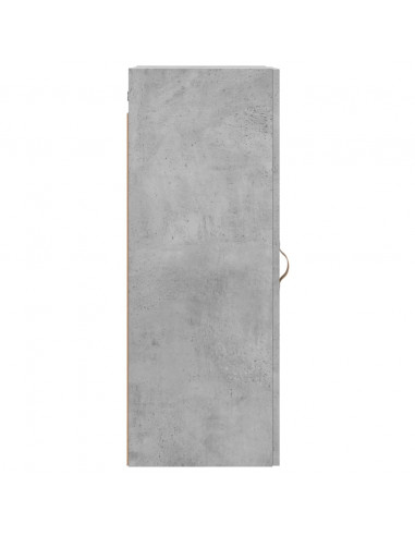 Mobile a Parete Grigio Cemento 34,5x34x90 cm