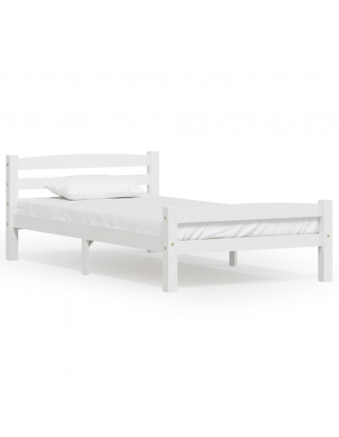 Giroletto Bianco in Legno Massello di Pino 90x200 cm