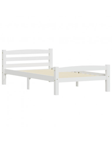 Giroletto Bianco in Legno Massello di Pino 90x200 cm