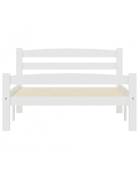 Giroletto Bianco in Legno Massello di Pino 90x200 cm
