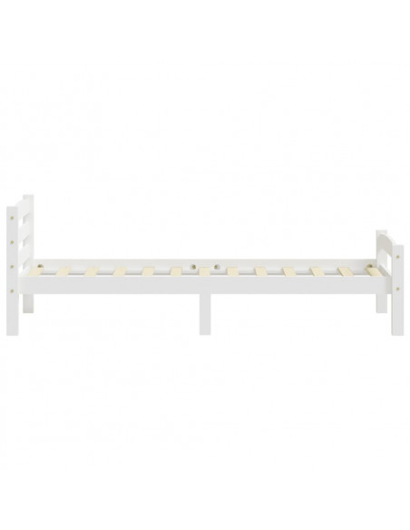 Giroletto Bianco in Legno Massello di Pino 90x200 cm