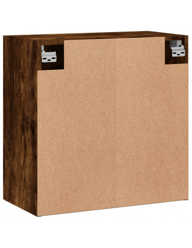 Armadietto a Muro Rovere Fumo 60x31x60 cm in Legno Multistrato