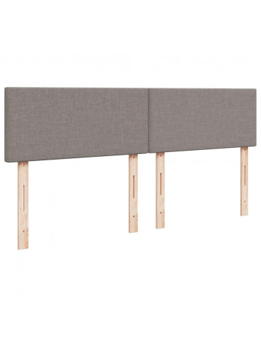 Giroletto a Molle con Materasso Tortora 180x200 cm in Tessuto