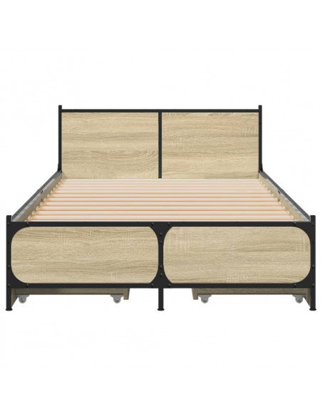 Giroletto Cassetti Rovere Sonoma 100x200 cm Legno Multistrato