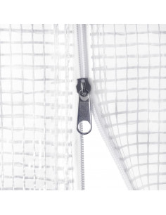 Serra con Telaio in Acciaio Bianco 18 m² 6x3x2 m 2