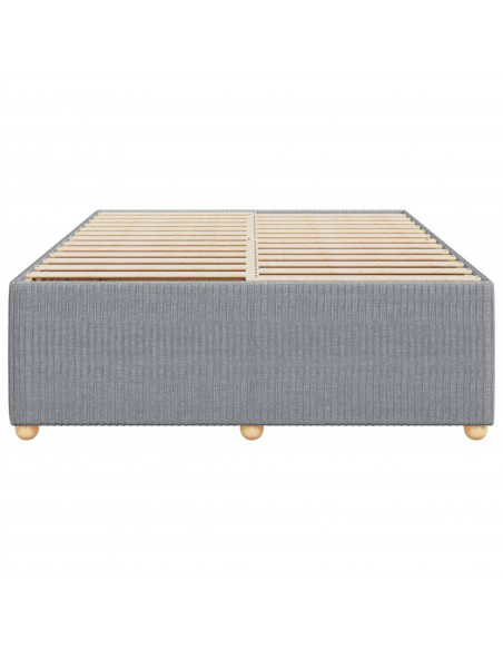 Giroletto senza Materasso Grigio Chiaro 140x200 cm Tessuto