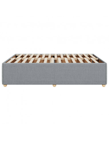 Giroletto senza Materasso Grigio Chiaro 140x200 cm Tessuto