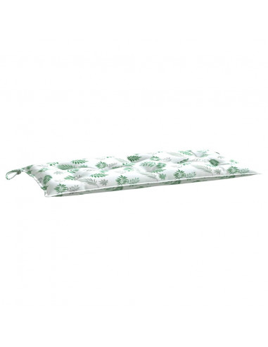 Cuscino per Panca a Foglie 100x50x7 cm in Tessuto Oxford