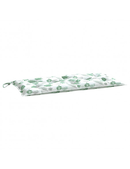 Cuscino per Panca a Foglie 100x50x7 cm in Tessuto Oxford