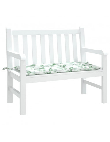 Cuscino per Panca a Foglie 100x50x7 cm in Tessuto Oxford