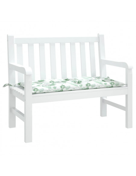 Cuscino per Panca a Foglie 100x50x7 cm in Tessuto Oxford