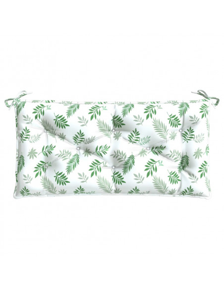 Cuscino per Panca a Foglie 100x50x7 cm in Tessuto Oxford