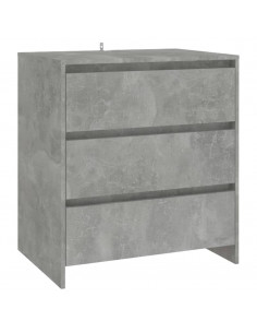 Credenza Grigio Cemento 70x41x75 cm in Truciolato 2